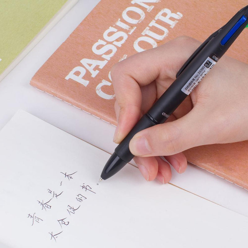 4 colors in 1 Ballpoint Pen Writing Student Mark Pens Office School  Stati hot.