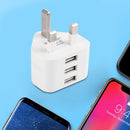 USB Power Adapter Smartphones Charging Accessories White UK Plug for Tablets