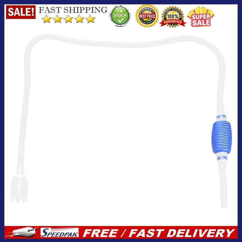 Aquarium Syphon Fish Tank Filter Cleaner Vacuum Gravel Clean Siphon(Manual)