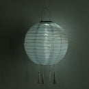 LED Solar Nylon Lantern Lamp Waterproof Outdoor Hanging Lights Festival Decor
