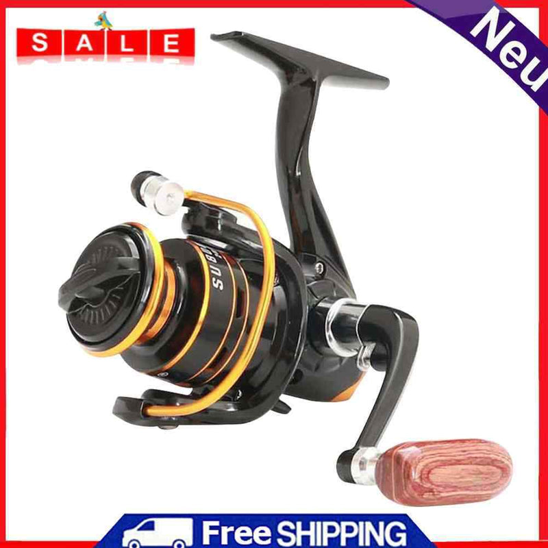Mini Spinning Fishing Reel Metal Sea Fishing Lure Saltwater Fishing Wheel 5.2/1