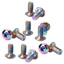 12pcs M5x8mm Disk Brake Bolts T25 Bike Bottle Holder Bolts Screw (Multi) Newly