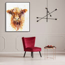 Painting By Numbers DIY Cattle Hand Painted Canvas Oil Art Picture Craft Kit