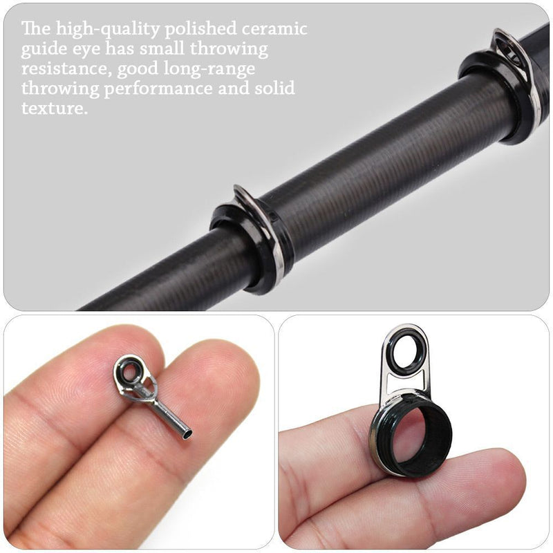 Eye Ceramic Ring Tip Repair Kit Fishing Rod Guide Tackle Box Accessories
