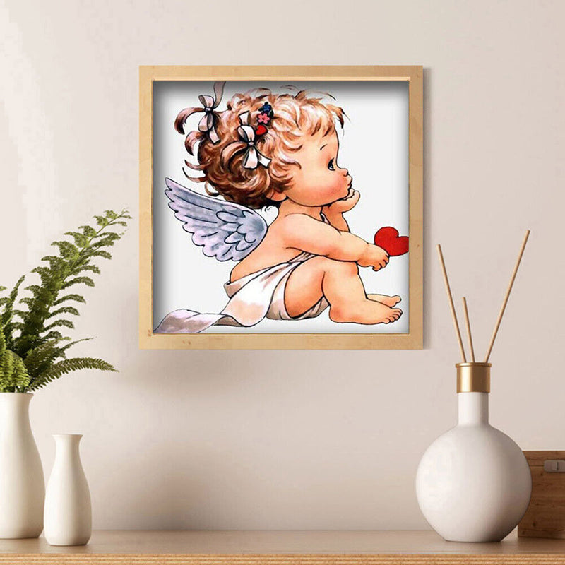 Diamond Painting Kit Angel child Full Round Rhinestone Wall Picture