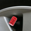 4pcs Aluminum Alloy Car Tire Wheel Tyre Caps Valve Stem Dust Covers (Red) Newly