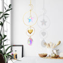Metal Rainbow Collection Hanging Star Moon Crystal Prisms Home Decor (38) Newly