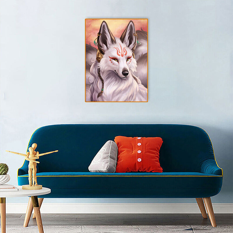 5D DIY Diamond Painting Animal Full Round Drill Mosaic Art Picture of Rhinestone