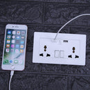 2.1A Wall Socket Dual USB Port Power Adapter Outlets Panel Universal Plug Newly