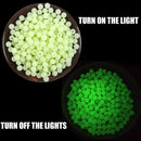 100pc/Lot Fishing Floats Beads Luminous Light Glow Balls Fishing Bait (8mm)