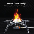 Outdoor Gas Stove Camping Folding Stainless Steel Electronic Cooking Split St