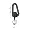 Anti Lost Lanyard Clip Key Ring ID Card Holder Keychain Badge Reel Clip