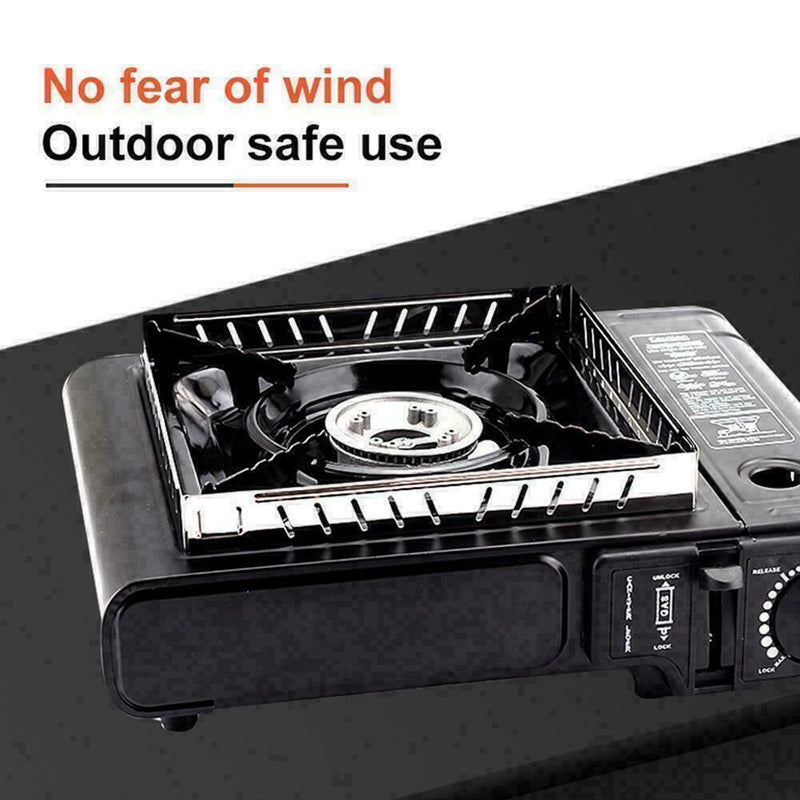 Outdoor Gas Stove Wind Screen Foldable Wind Steel Burner T2B6 P3V4 K7F0 E6B4