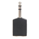 Stereo 6.35mm 1/4" 1 Male Plug to 2Mono Female Jack Audio Splitter Adapter Newly
