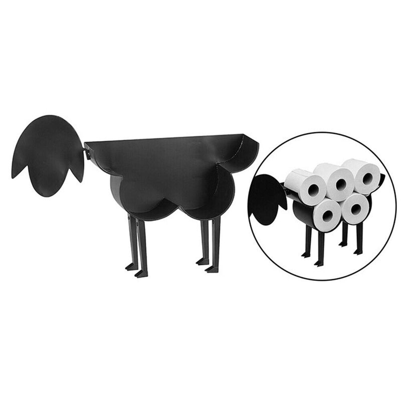 Metal Sheep Toilet Paper Racks Free Standing Toilet Tissue Storage Holder