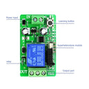 DC 12V 433MHz LED Lamp Lights Wireless Single-way Remote Control Switch Module