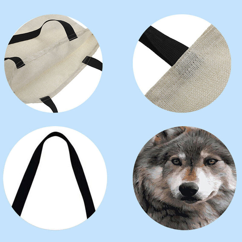 The Dragon Good Wolf Printed Shoulder Bag Shopping Bag Casual Big Dead H