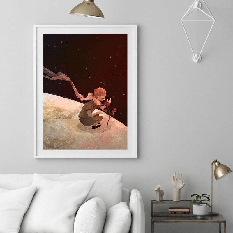 DIY Digital Oil Paint By Numbers Little Prince Color Drawing Modern Canvas Art