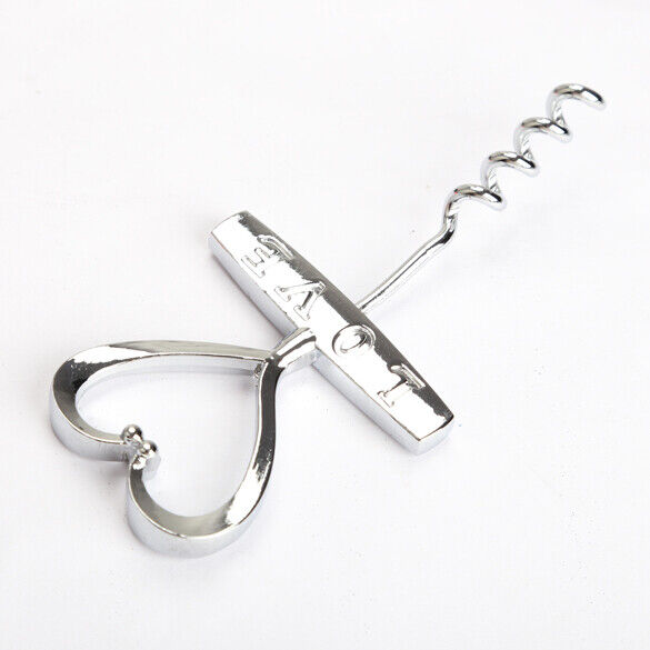 Creative Heart-Shaped Red Wine Bottle Opener Corkscrew Can Opener