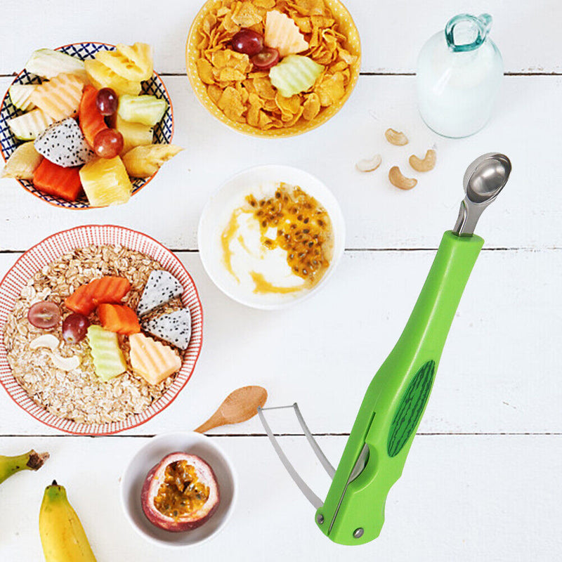Watermelon Spoon MultiFunction Cutting Pulp Spoon Fruit Divider Digger Ball
