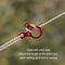 #A 10pcs Outdoor Camping Rope Paracord Cord Rope Stopper Adjustable Fixed Buckle