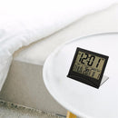 Temperature Weather Calendar Alarm Clock LED Display Folding Table Desk Clock