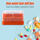 Medicine Pill Holder Mini Portable Storage Box Tablet Cutter Splitter Divider