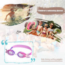 Mermaid Kids Silicone Swimming Goggles Waterproof Anti Fog Glasses (Pink)