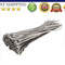 100PCS 4.6x200mm Stainless Steel Exhaust Wrap Coated Locking Cable Zip Ties