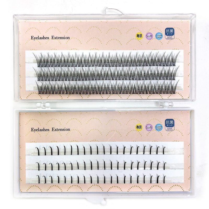 Eyelashes Individual Eyelashes A Shape&Fish Tails Mixed 2 Styles Eyelashes