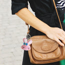 Full Beaded Cute Rabbit Cross Stitch Key Chain Embroidery Handicraft Pendant Kit