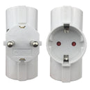 EU/DE Plug Triple Plug Protective Contact Multiple Plug Power Adapter~