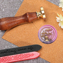 #A Round Mushroom Sealing Wax Stamp Head Fire Paint for Wedding Invitations Card