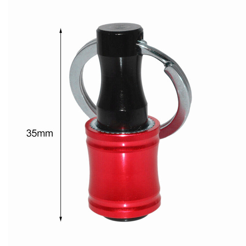 1/4 Hex Shank Aluminum Alloy Screwdriver Bits Extension Bar Keychain (Red)