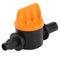 50pcs 4/7mm Mini Valves Garden Irrigation Barbed Water Hose Connectors