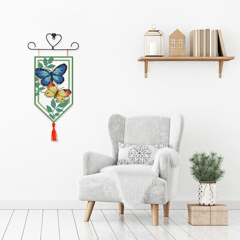 Christmas Banner Pendant 14CT Stamped DIY Cross Stitch Needlework (012) Newly