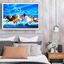 DIY Digital Oil Paint By Numbers Acrylic Horse Animal Hand Painted Artwork