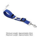 Adjustable Dogs Car Seat Belt Harness Pets Safe Seat Traction Rope (Blue) Newly