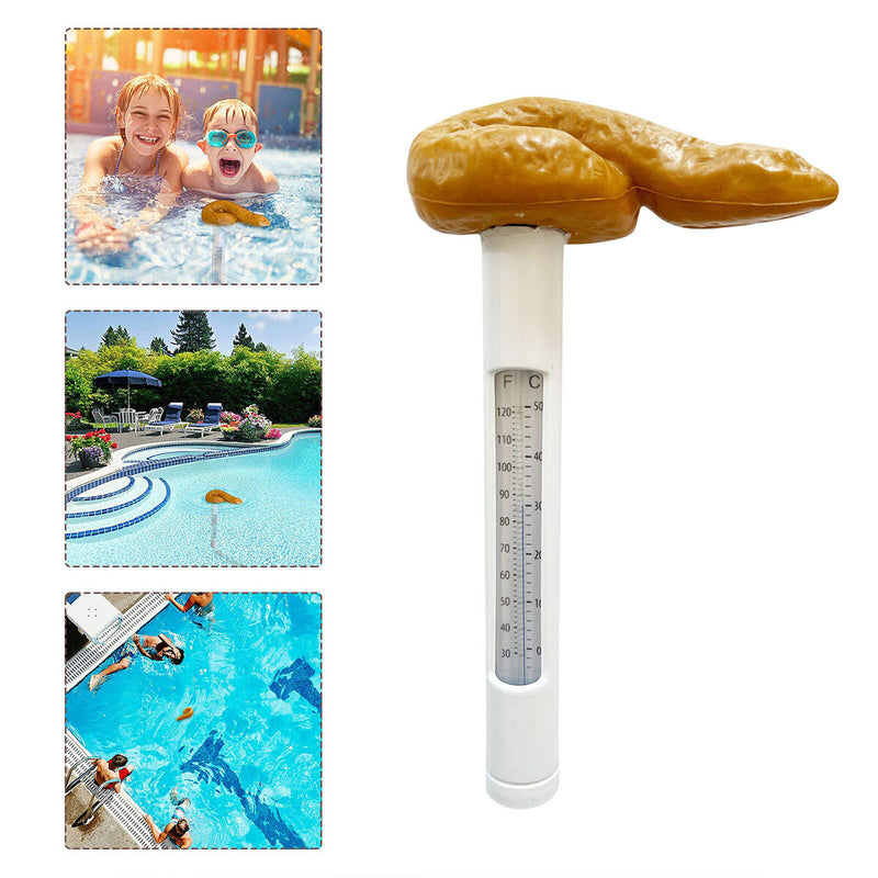 Poop Swimming Pool Floating Thermometer Hot Tub Water Temperature Tester