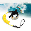 TPU Elastic Coiled Safety Surfing Hand Rope Stand Up Paddle Board Leash Strap