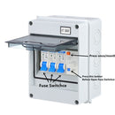and 2x MCB IP54 Enclosure 5 Way Garage Consumer Unit Circuit Breaker Fuse Box