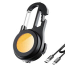 Multifunction Mini COB Keychain Work Lamps USB Rechargeable Camping Flashlight