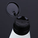 220ml Nail Polish Remover Liquid Bottle Empty Lock Pump Dispenser (White) Newly