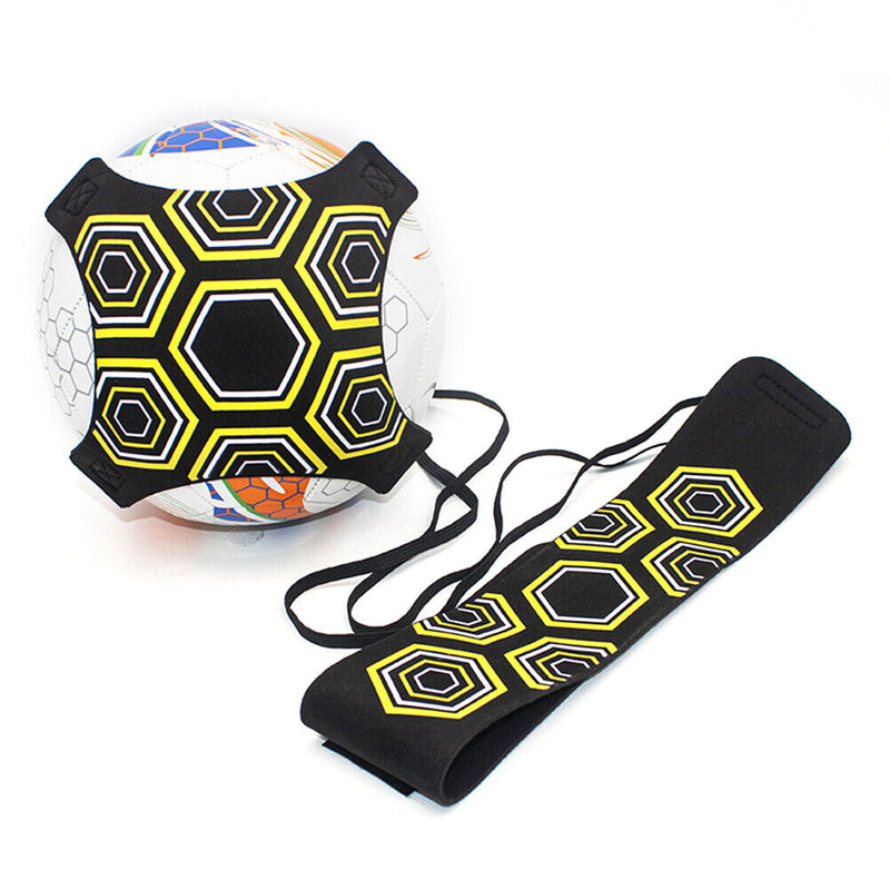 Adjustable Football Kick Trainer Soccer Ball Training Equipment (Yellow) Newly