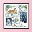 Partial Cross Stitch 14CT Christmas Counted Embroidery DIY Needlework Kits