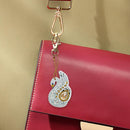 4pcs DIY Full Drill Special Shaped Diamond Painting Swan Shape Keyring Decor