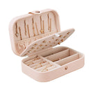 Korean Girls Earrings Plate Jewelry Box Ear Stud Ring Storage Box (Pink)