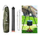 Verstellbarer Grill Camping Stativ Kochen Lagerfeuer BBQ Rucksack Kochgeschirr