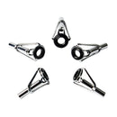 Fishing Rod Top Tip Guide Rings Stainless Steel Ceramic Fish Pole Line Eye Rings