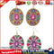 DIY Diamond Painting Mandala Patterns Stud Earrings for Women (RZ003) Newly